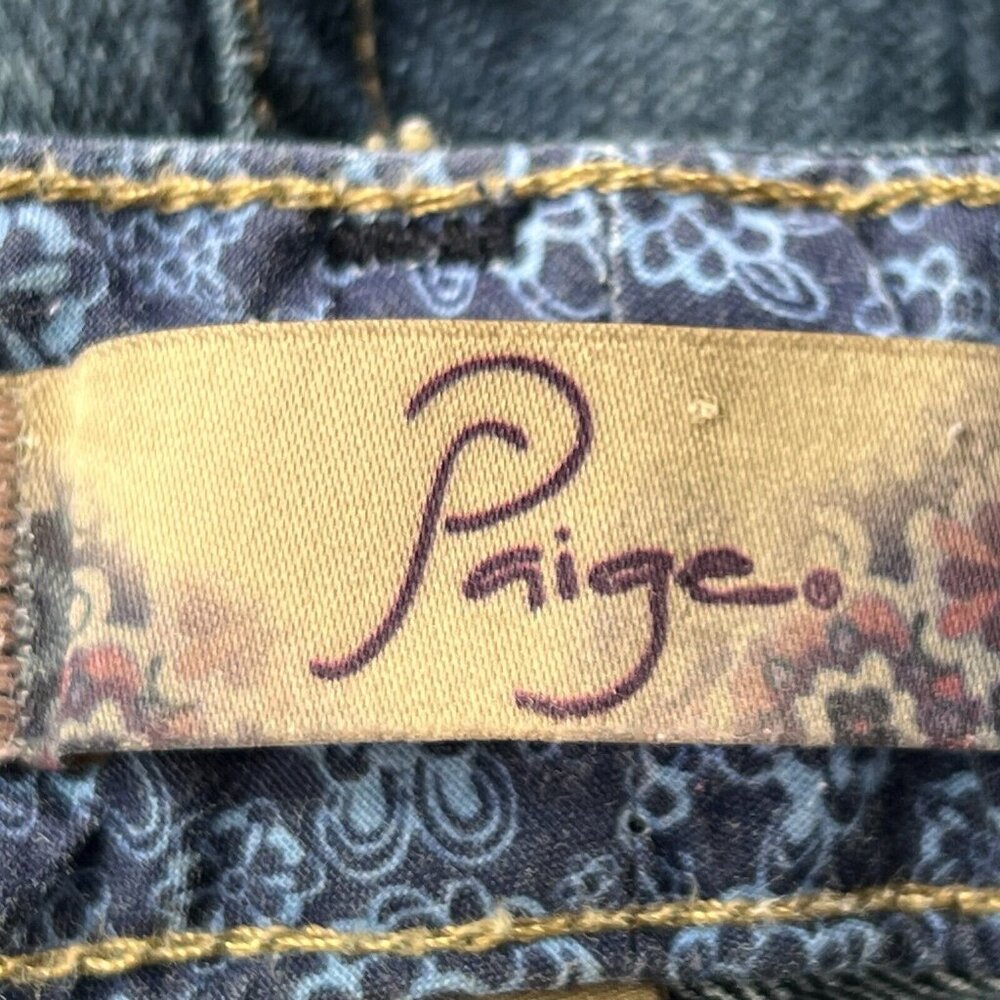 Paige Skyline Jeans Womens 26 Skinny Made In Usa Blue Stretch Denim * - Picture 5 of 11